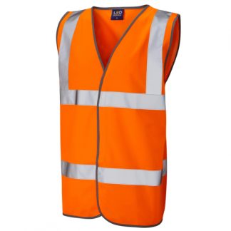 Hi Visibility Double Banded Waistcoat - Orange