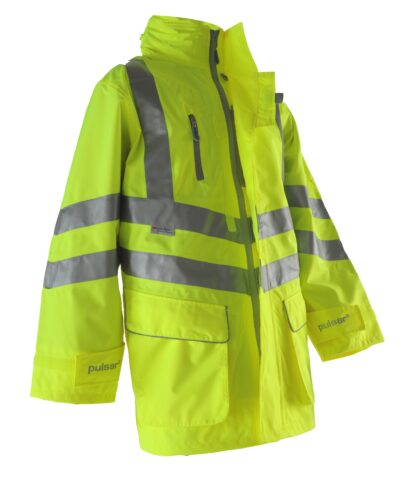 Pulsar®  hi visibility un lined storm jacket - P421