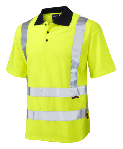 Rockham ISO 20471 Class 2 Coolviz Polo Shirt Yellow