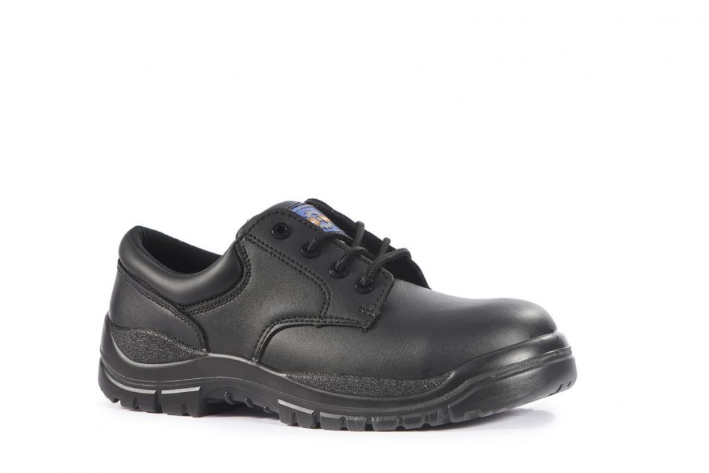 Black Safety Toe and Midsole Shoe
