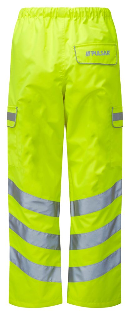 Pulsar® Hi Visibility Waterproof Trouser Yellow P206, - Image 2