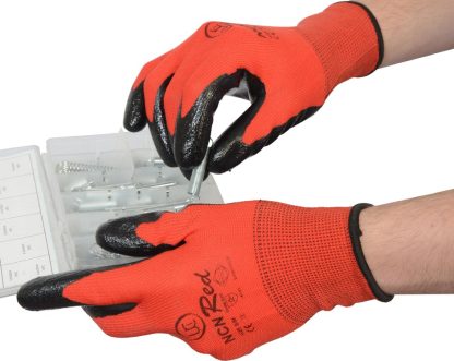 Nitrile coated knitted glove