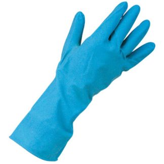 Rubber household glove-flock lined CE UCI
