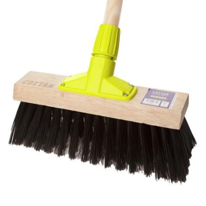 12" Poly Yard Brush c/w socket Cottam