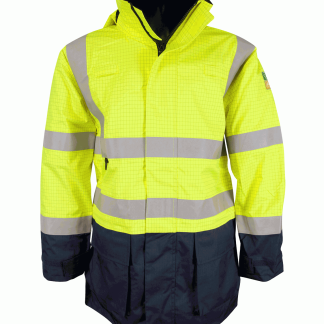 Flame Retardant Anti-Static Weather Proof Jacket Hi Viz