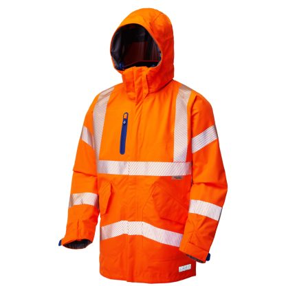 Leo Marisco ISO 20471 Class 3 High Performance Waterproof Anorak Orange - A20-O-LEO