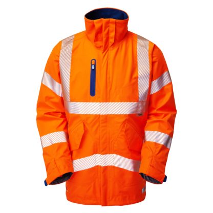 Leo Marisco ISO 20471 Class 3 High Performance Waterproof Anorak Orange - A20-O-LEO - Image 2
