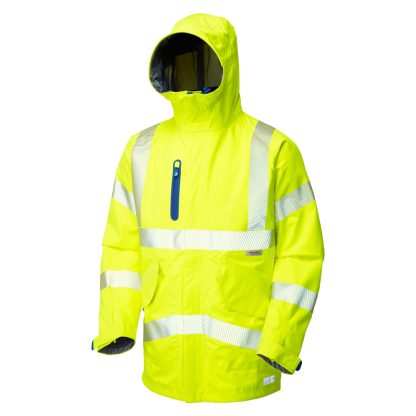 Leo Marisco ISO 20471 Class 3 High Performance Waterproof Anorak Yellow - A20-Y-LEO - Image 2