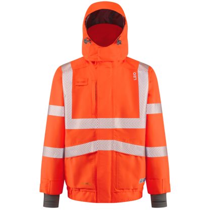 DARTMOOR ISO 20471 Class 3 EcoViz 15K Performance Breathable Bomber Jacket Orange - J05 Leo - Image 2
