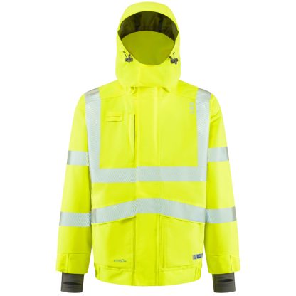 DARTMOOR ISO 20471 Class 3 EcoViz 15K  Perfomance Breathable Bomber Jacket Yellow - J05 Leo - Image 2