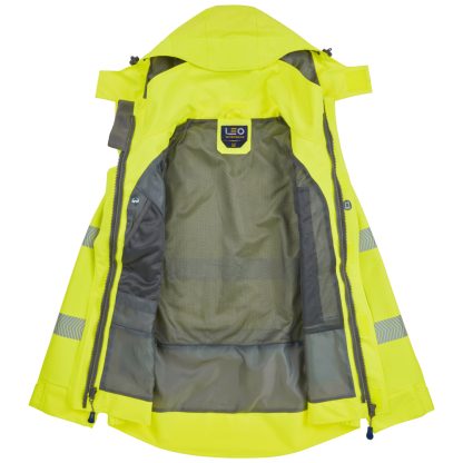 DARTMOOR ISO 20471 Class 3 EcoViz 15K  Perfomance Breathable Bomber Jacket Yellow - J05 Leo - Image 5