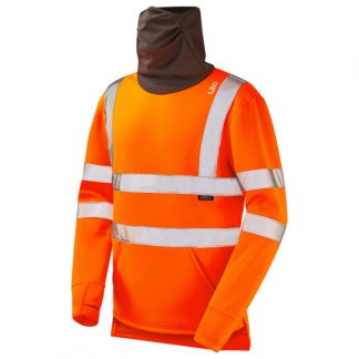 COMBESGATE Hi Visibility Snood Sweatshirt Orange - SS06 Leo