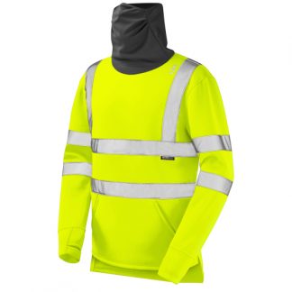 COMBESGATE  Hi Visibility Snood Sweatshirt Yellow - SS06 Leo