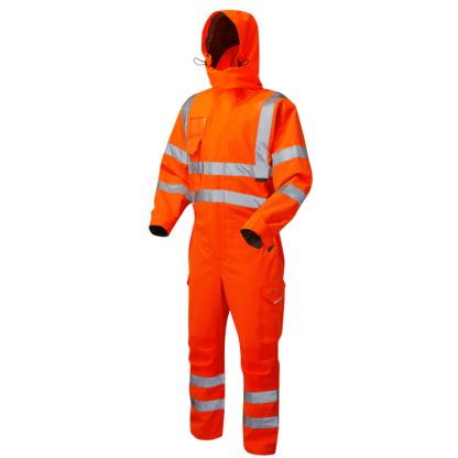Watertown ISO 20471 Class 3 EcoViz® 10KX Stretch Coverall Orange Leo