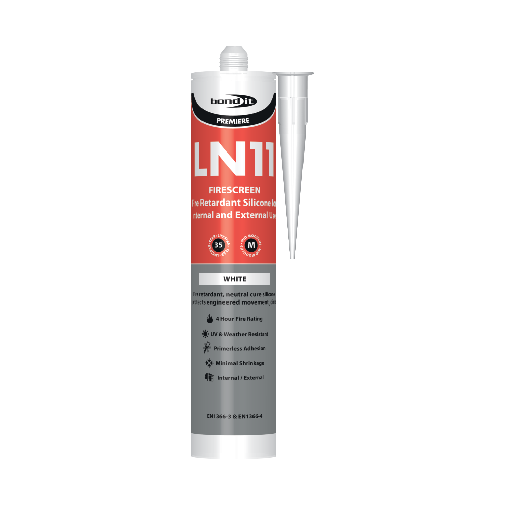 Fireshield Silicone Sealant Fire resistant White, 310ml, FS4 BDLN11
