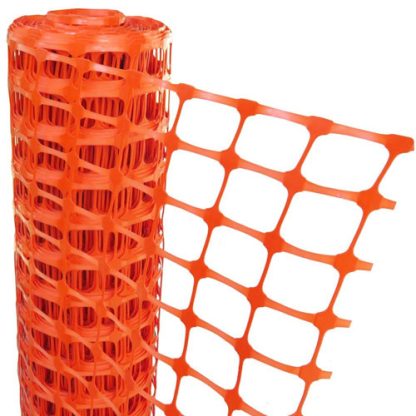 Orange barrier fencing 50 metre x 1 metre