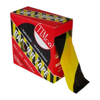 Black/Yellow Barrier Tape