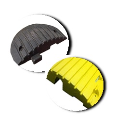 Speed Bumps End Pair - 75mm - Yellow or Black