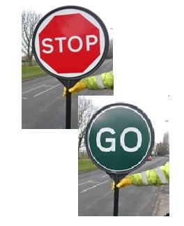 Stop/Go sign - recycled polyethylene