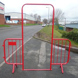 Fixed Leg Archway Pedestrian Walkthru Crossing Barrier c/w Gate