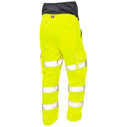 Poly/Cotton Ladies Maternity Cargo Trouser Yellow - CM01-Y - Leo - Image 2