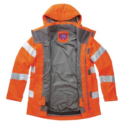 Rosemoor Ladies Waterproof and Breathable Jacket Orange - JL04 O - Leo - Image 2