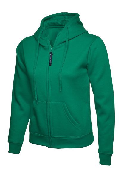 Ladies Classic Full Zip Hooded Sweatshirt - 300GSM - Uneek - Image 5