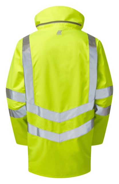 PULSAR® Unlined Storm Coat - Hi Visibility Yellow P421 - Image 4