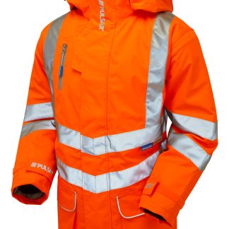 PULSAR® Unlined Storm Coat - Hi Visibility Orange PR499