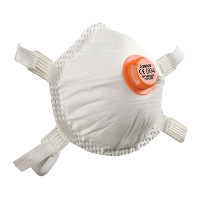 Globus 3030V RD FFP3 reusable respirator with adjustable straps - box of 5 - EN 149:2001 + A1:2009