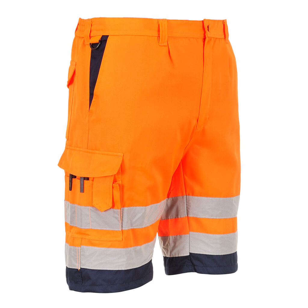 Portwest E043 Hi Visibility Multi Pocket Work Shorts