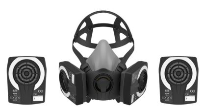 UCI Corpro-HM1400 Half mask c/w pair P3R filters