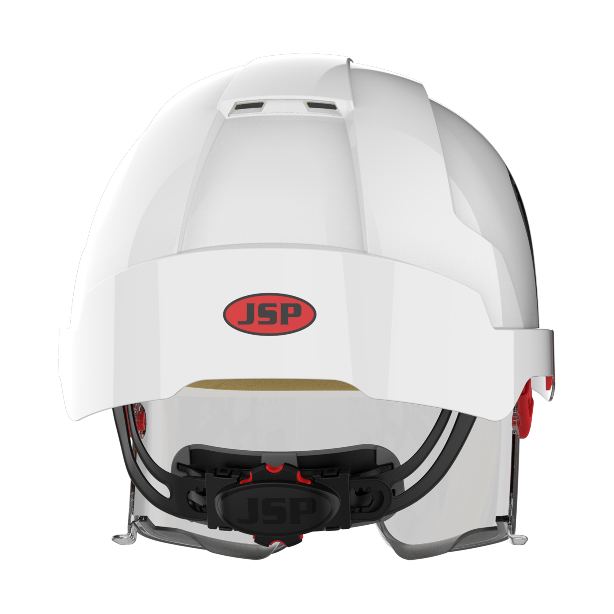JSP EVO® VISTAlens® Safety Helmet with Integrated Eyewear - Vented -AMB-170-005-F00 - Image 4