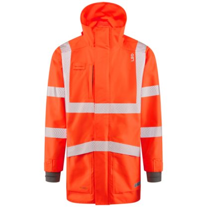 Leo Clovelly ISO 20471 Class 3 Breathable Anorak Orange