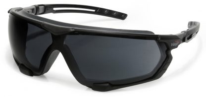 UCI Luga safety glasses with detachable side arms and headband Smoke lens - Spoggle