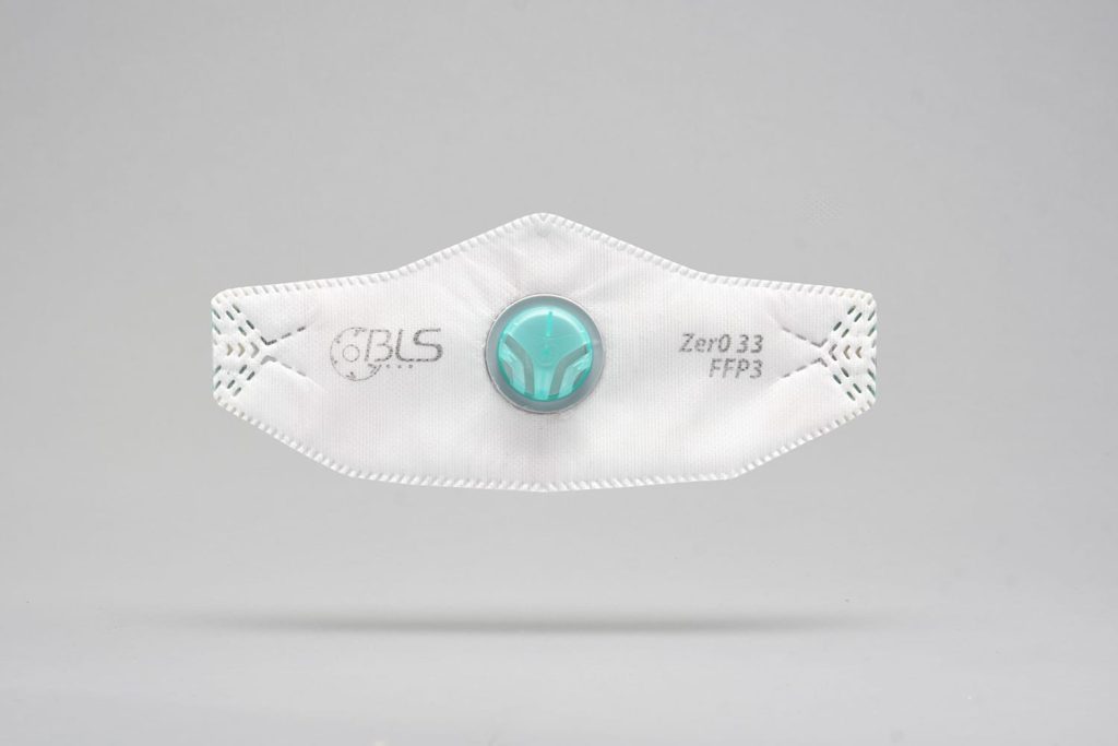 BLS ZerO33 FFP3 R D fold flat respirator - box of 10