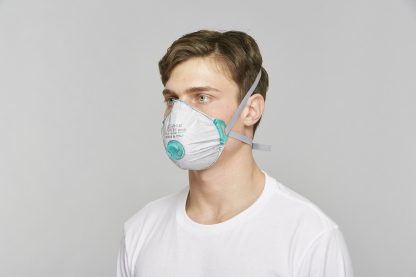 BLS ZerO32 FFP3 R D Respirator with full face seal and adjustable straps - box of 5 - Image 2