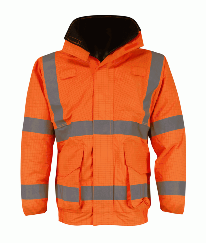 Orange hi vis FR-AS Bomber Jacket