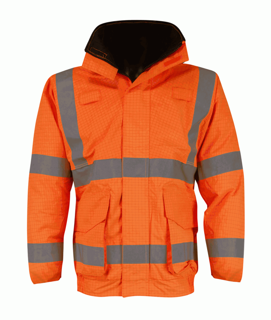 Orange hi vis FR-AS Bomber Jacket