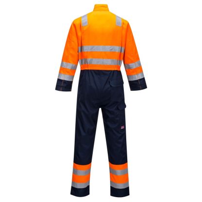 Modaflame Work HVO Multi-Norm Contrast Coverall Orange/Navy - Image 2