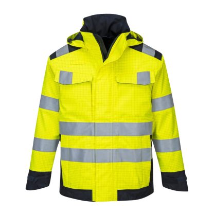Modaflame Rain+ Hi-Vis Multi-Norm Contrast FR Jacket - Image 3