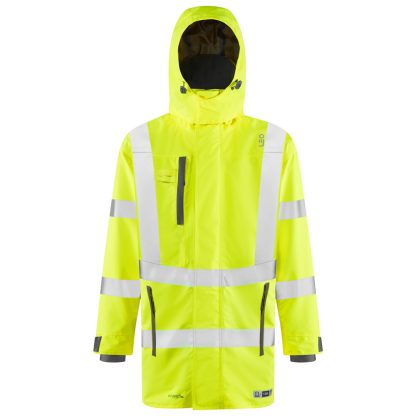 EASTLEIGH Leo EcoViz 10K Performance Breathable Yellow Anorak - AO7 - Image 4