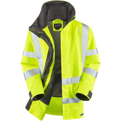 EASTLEIGH Leo EcoViz 10K Performance Breathable Yellow Anorak - AO7 - Image 7