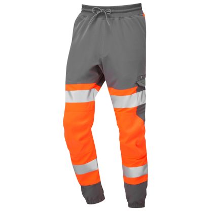 Hawkridge ISO 20471 Class 1 EcoViz 4X Jog Trouser Orange/Grey - JT01 Leo - Image 2