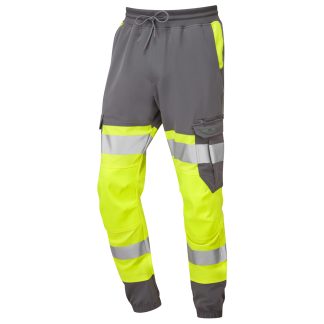 Hawkridge ISO 20471 Class 1 EcoViz 4X Jog Trouser Yellow/Grey - JT01 Leo