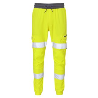 Hawkridge ISO 20471 Class 1 EcoViz 4X Jog Trouser Yellow - JT01 Leo