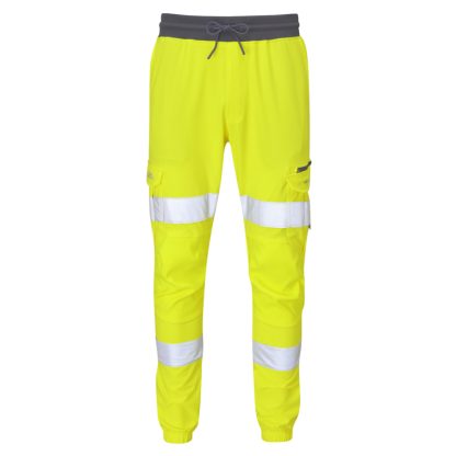 Hawkridge ISO 20471 Class 1 EcoViz 4X Jog Trouser Yellow - JT01 Leo