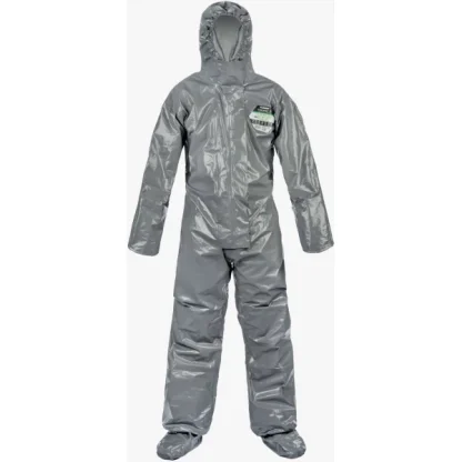 ChemMax® 3 Coverall with Double Zip & Storm Flap, Double Cuffs, Attached Socks with Boot Overflap