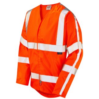 MESHAW Leo EcoViz LFS/AS Sleeved Waistcoat (EN 14116 & EN 1149) Orange