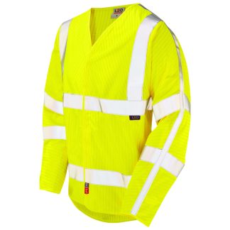 MESHAW Leo EcoViz LFS/AS Sleeved Waistcoat (EN 14116 & EN 1149) Yellow